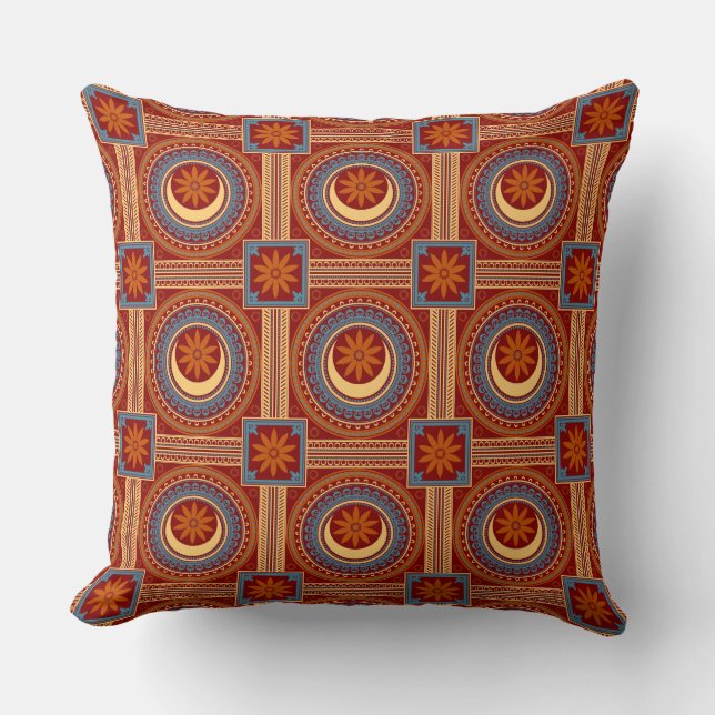 Coussin Oriental Mandala Motif (Recto)