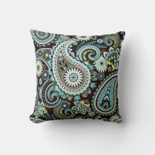Coussin Oriental Paisley Vintage Motif sans fil