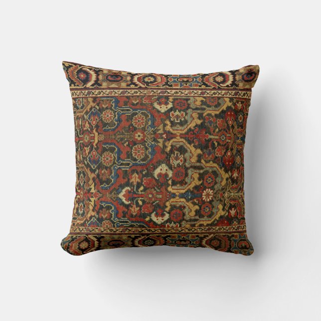 Coussin Oriental Persian Carpet with Floral (Recto)