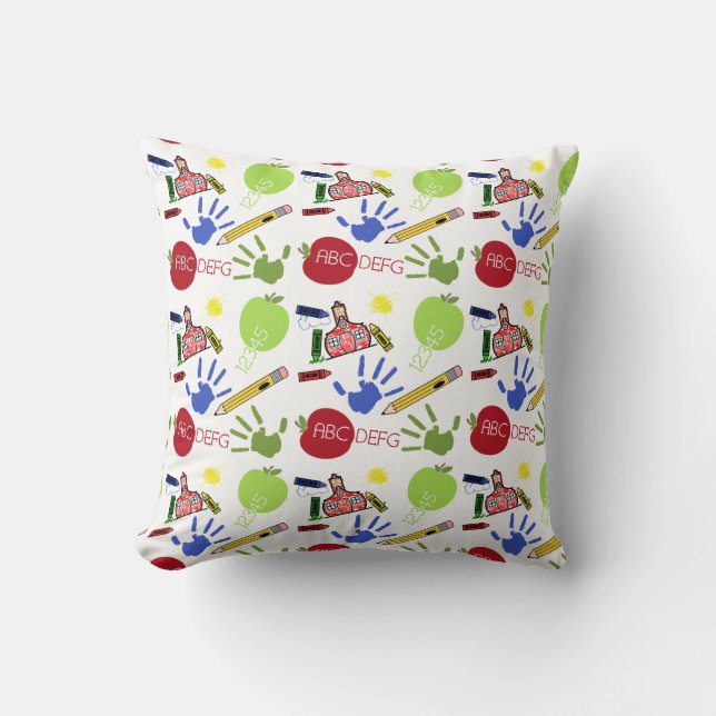 Coussin orienté de professeur d'école (Recto)