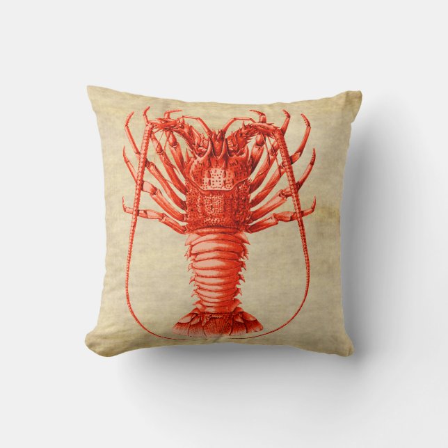 Coussin orienté nautique de langouste (Recto)