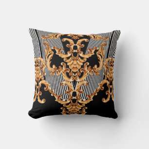 Coussin Ornement baroque doré