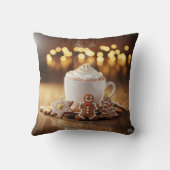 Coussin Ornement de Noël au cacao chaud (Verso)