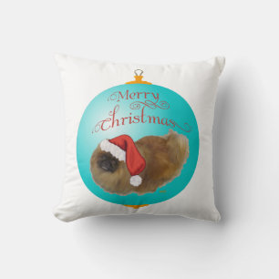 Coussin Ornement de Noël Pékinois