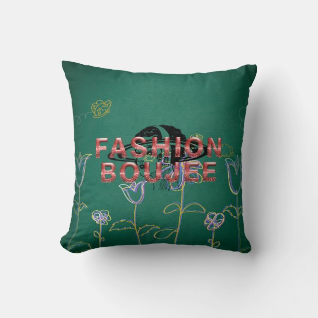 Coussin Ornement Fashion Boujee (Recto)
