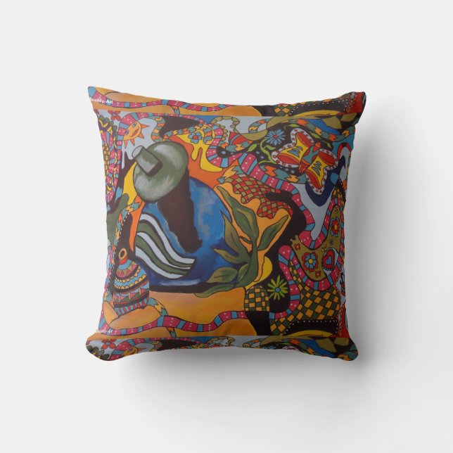 Coussin ornemental "Mexicana-Art" Boudrielly (Recto)