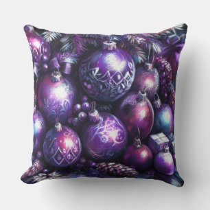 Coussin Ornements dans les nuances de la calèche violette