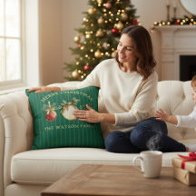 Ornements de Noël Élégants Nom de Famille