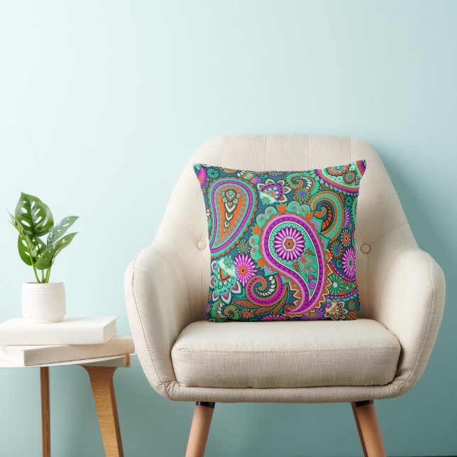 Coussin Ornements Paisley / Motif 2 (Chaise)