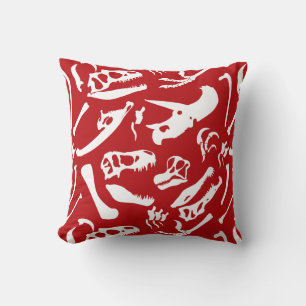 Coussin Os Dinosaures (Rouge)
