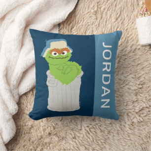 Coussin Oscar the Grouch Trash Can Lean   Ajouter Votre No