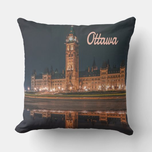 Coussin Ottawa Canada Ontario colline du Parlement (Recto)