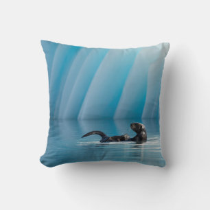 Coussin Otter de mer joueuse