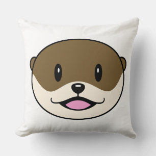 Coussin Otter souriant mignon
