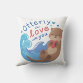Coussin Otterly en amour avec toi (Verso)