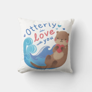 Coussin Otterly en amour avec toi