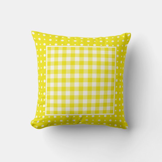 Coussin ou coussin jaune, Pois et En vichy (Recto)