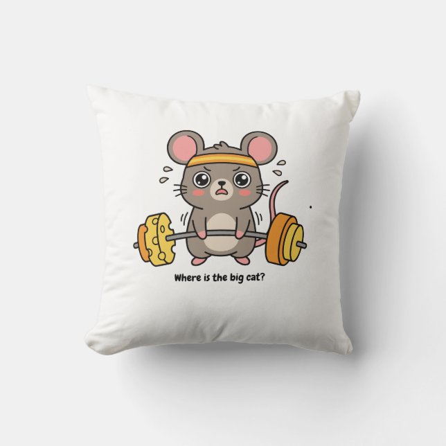 Coussin Où est le grand chat (Recto)