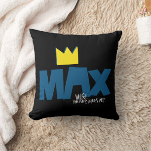 Coussin Où sont les monstres   Max et couronne