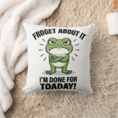 Coussin Oublie Ça - Blague de Grenouille Drôle (Couverture)