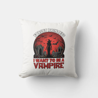 Coussin Oublier Princesse Veut être Vampire Halloween_1