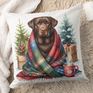 Coussin Oubliez-moi le noeud - Black Labrador