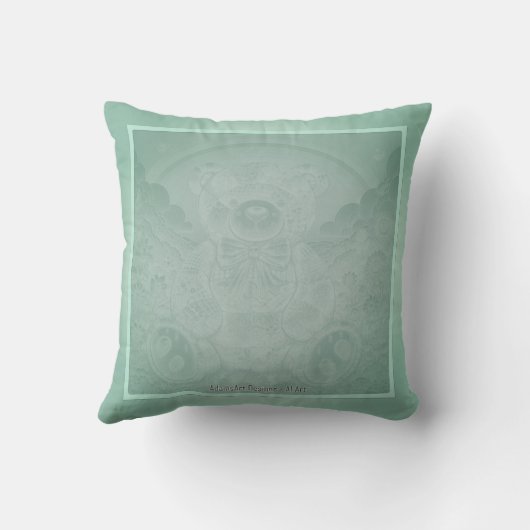 Coussin Ours à patchwork arc-en-ciel (Verso)