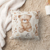 Coussin Ours Bébé Beige Cute (Couverture)