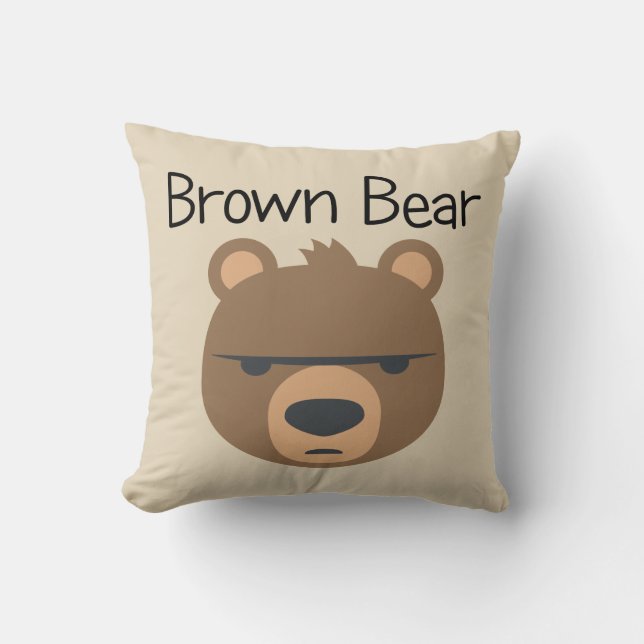 Coussin Ours Brown (Recto)