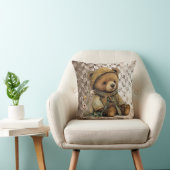 Coussin Ours Brown vintage (Chaise)