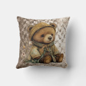 Coussin Ours Brown vintage (Verso)