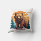 Coussin Ours brun (Verso)