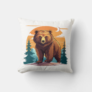 Coussin Ours brun