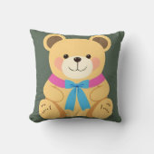 Coussin Ours caricature mignon (Recto)