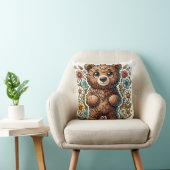 Coussin Ours caricature mignon (Chaise)