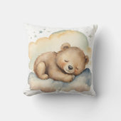 Coussin Ours céleste Neutre (Recto)