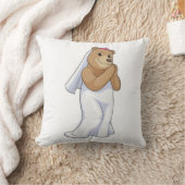 Coussin Ours comme mariée avec voile (Couverture)