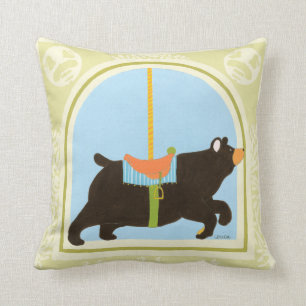 Coussin Ours de carrousel par Juin Erica Vess
