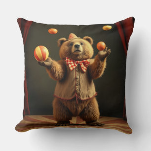 Coussin Ours de cirque Jeu d'oreille