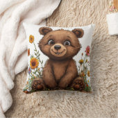 Coussin Ours de dessin animé adorable (Couverture)