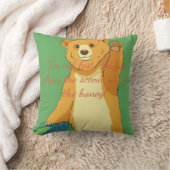 Coussin Ours de dessin animé agitant la main de manière am (Couverture)