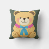 Coussin Ours de dessin animé mignon (Verso)