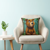 Coussin Ours de dessin animé mignon (Chaise)