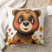 Coussin Ours de dessin animé mignon (Couverture)