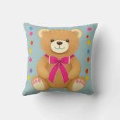 Coussin Ours de dessin animé mignon (Verso)