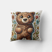 Coussin Ours de dessin animé mignon (Verso)