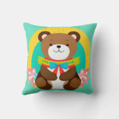 Coussin Ours de dessin animé mignon (Verso)