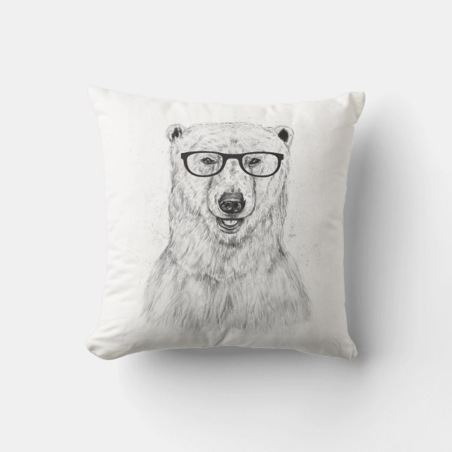 Coussin Ours de geek (Recto)