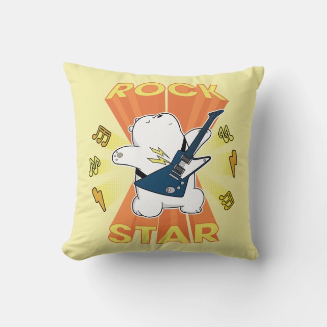 Coussin Ours de glace - Rock Star (Recto)