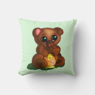 Coussin Ours de miel Jeu d'oreiller - Couleurs personnalis